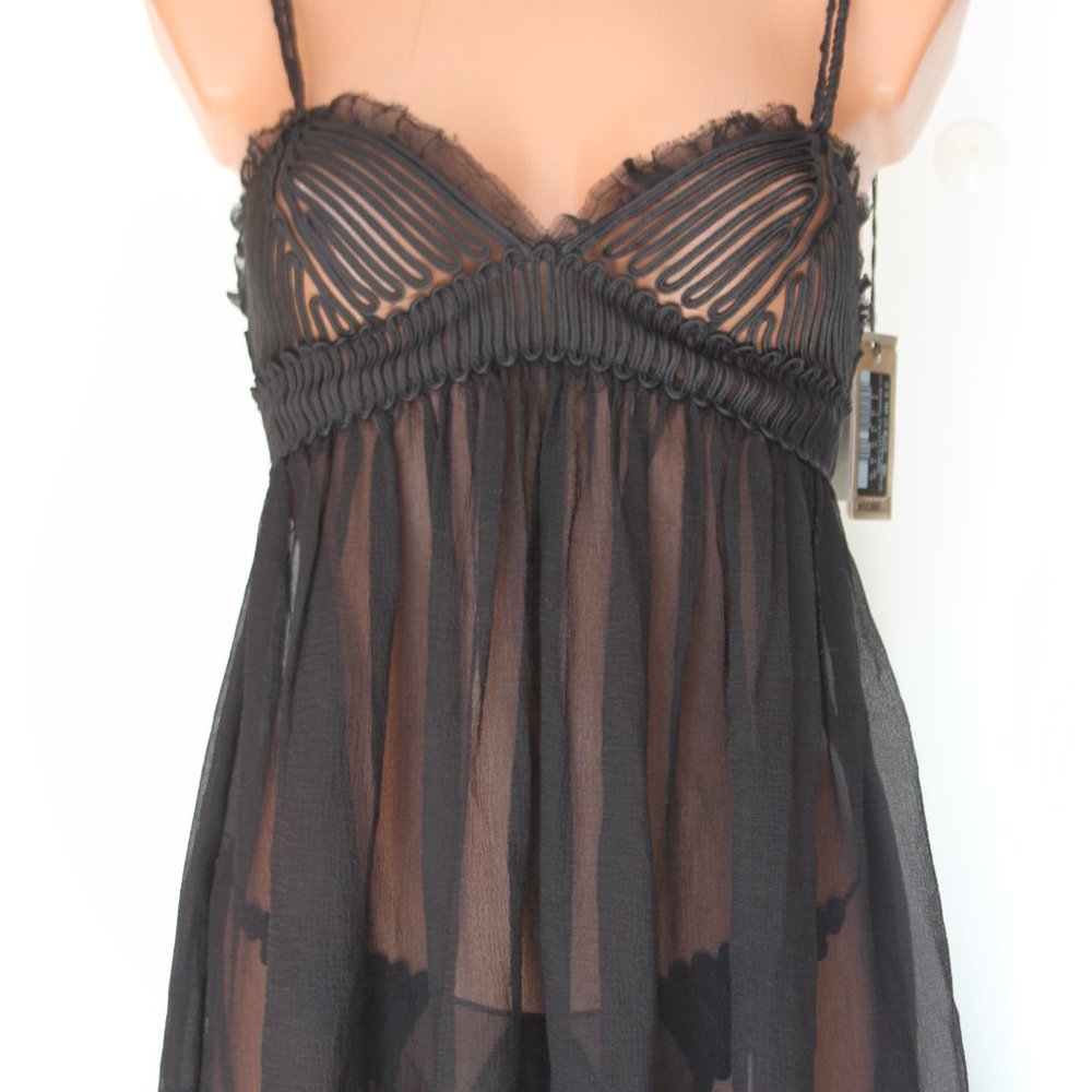 La Perla ~ Gaultier "Feuillage" Silk Babydoll set